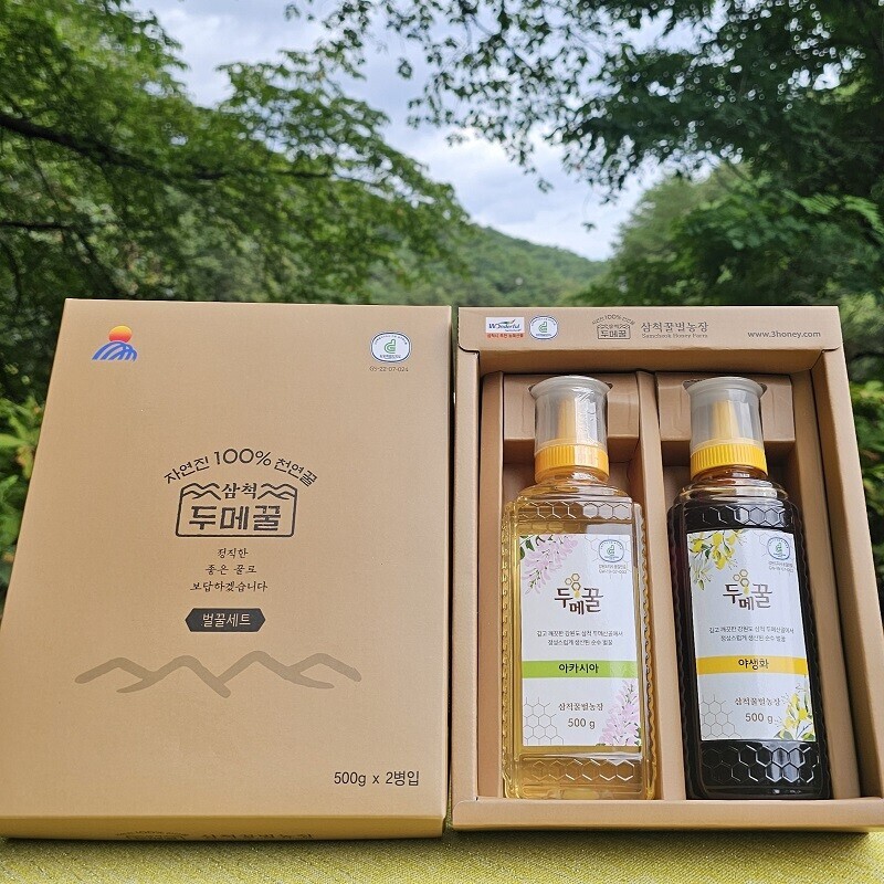 강원더몰,두메꿀 선물세트(500g + 500g)