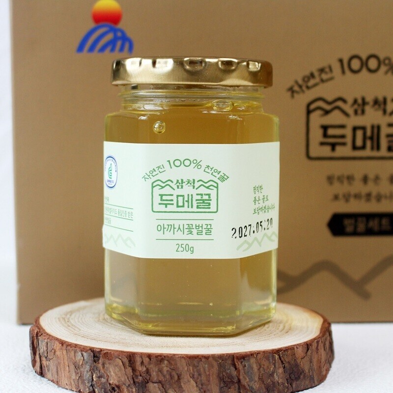 삼척꿀벌농장,두메꿀 미니꿀단지 선물세트 (250g x 3ea)